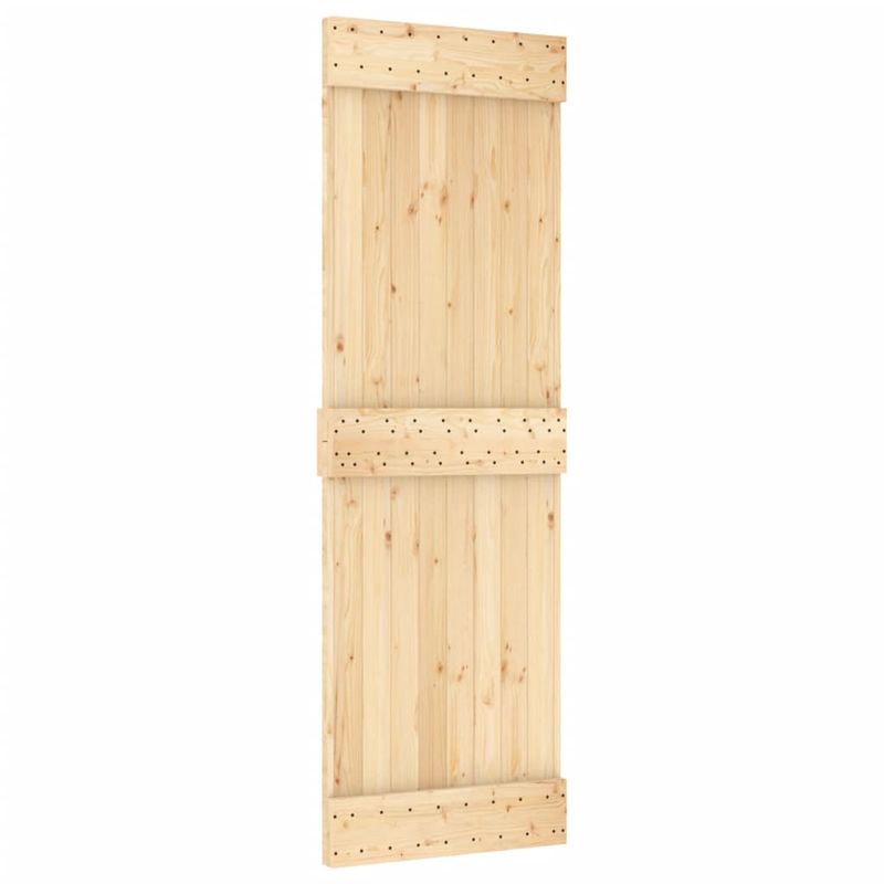Casa si Gradina/Constructii/Usi interior, exterior si garaj/Usi interior - Usa glisanta cu set de feronerie 70x210 cm, lemn masiv de pin - Infinity.ro
