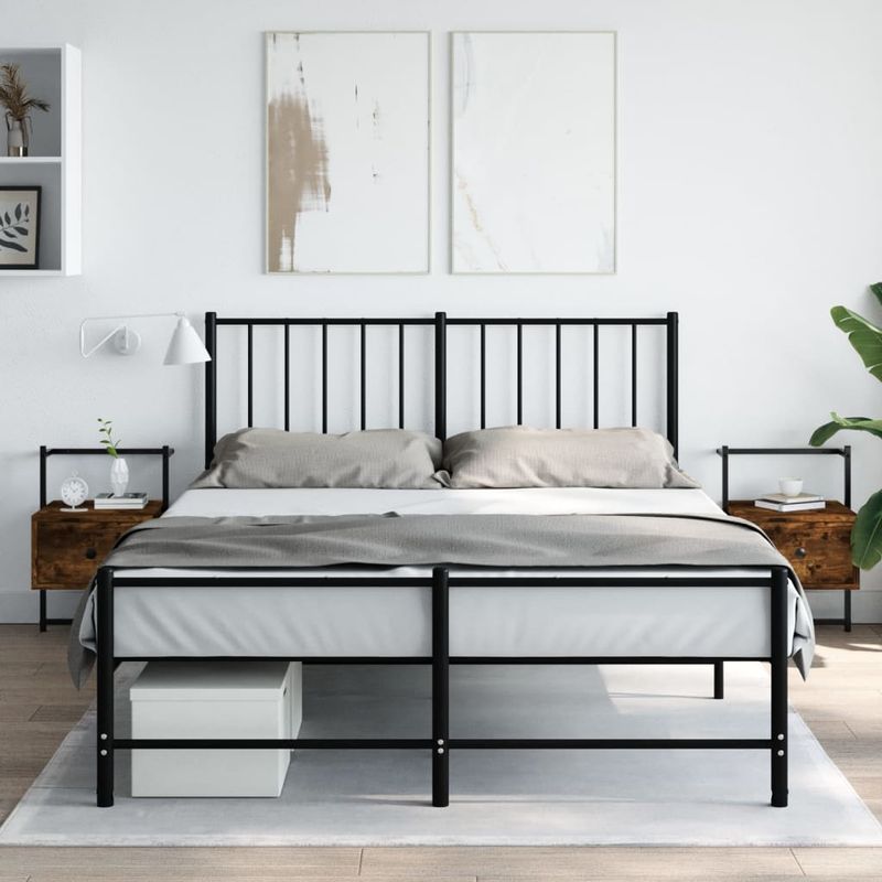 Casa si Gradina - Mobilier - Comode si corpuri - Noptiere - Noptiere de perete, 2 buc., stejar fumuriu, 35x30x51 cm, lemn - Infinity.ro