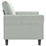 Casa si Gradina - Mobilier - Canapele si coltare - Canapele - Canapea cu 2 locuri, gri deschis, 140 cm, catifea - Infinity.ro