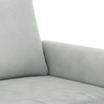 Casa si Gradina - Mobilier - Canapele si coltare - Canapele - Canapea cu 2 locuri, gri deschis, 140 cm, catifea - Infinity.ro