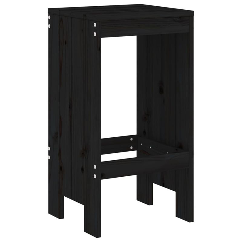 Casa si Gradina - Gradina si terasa - Mobilier exterior - Seturi mobila gradina - Set mobilier bar de gradina, 5 piese, negru, lemn masiv de pin - Infinity.ro