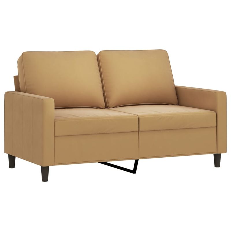 Casa si Gradina - Mobilier - Seturi de mobilier - Seturi living - Set de canapele cu perne, 2 piese, maro, catifea - Infinity.ro