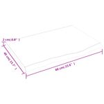 Casa si Gradina - Mobilier - Mobilier baie - Blaturi baie - Blat de baie, maro inchis, 60x40x2 cm, lemn masiv tratat - Infinity.ro