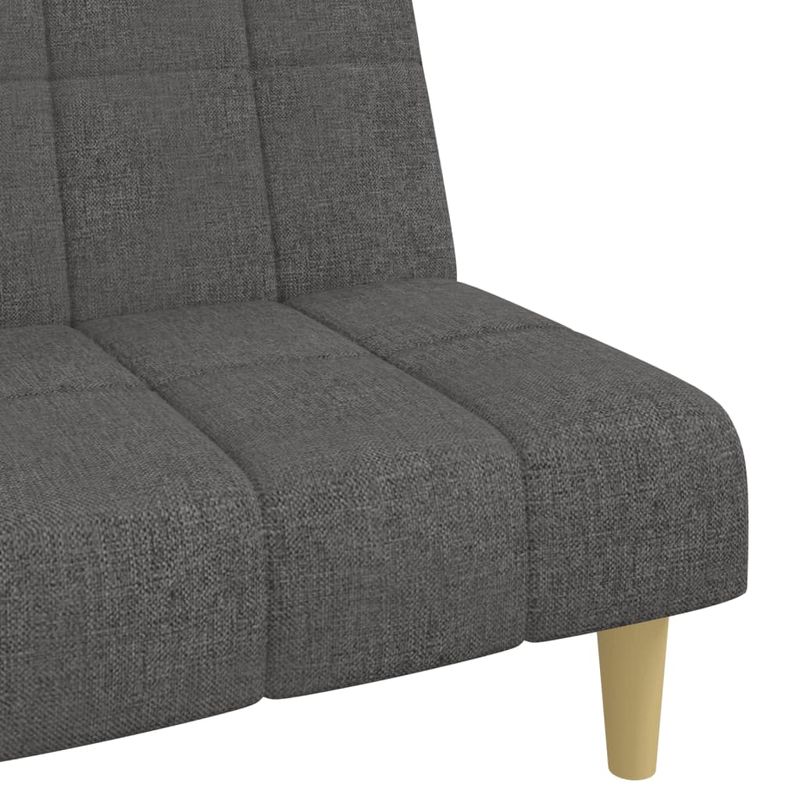 Casa si Gradina - Mobilier - Canapele si coltare - Canapele - Canapea extensibila cu 2 locuri, gri inchis, textil - Infinity.ro