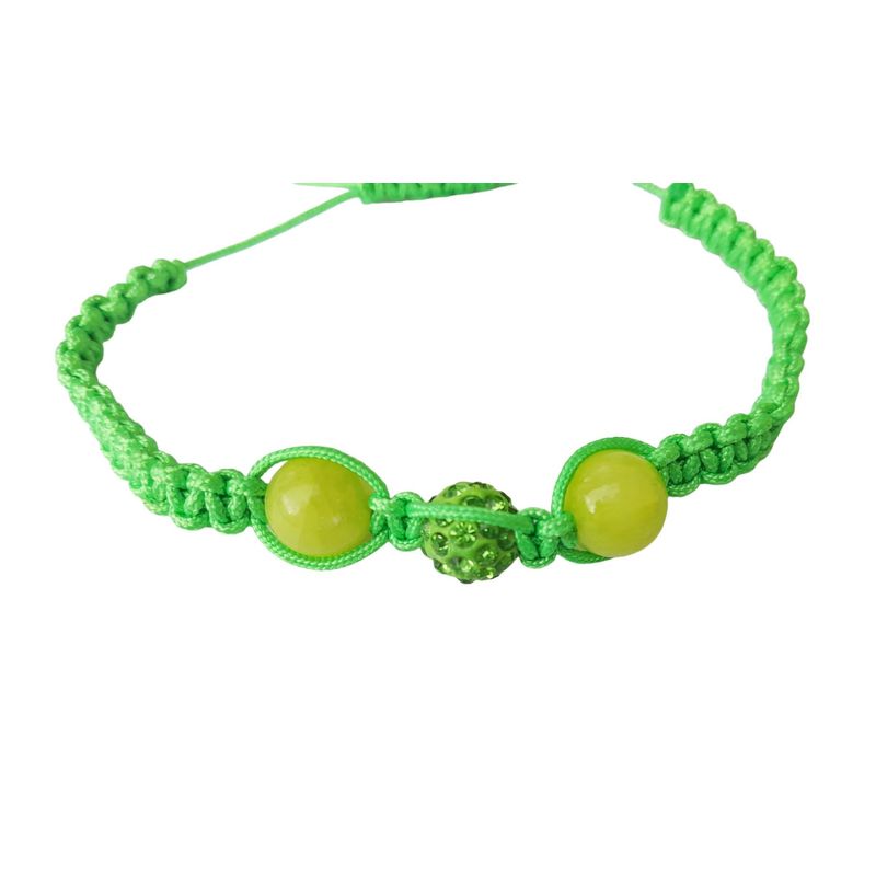 Fashion, accesorii si bijuterii - Femei - Bijuterii femei - Bratari femei - Bratara cu pietre Hematit, Charmuri si Cristale, Verde, 45BJ - Infinity.ro