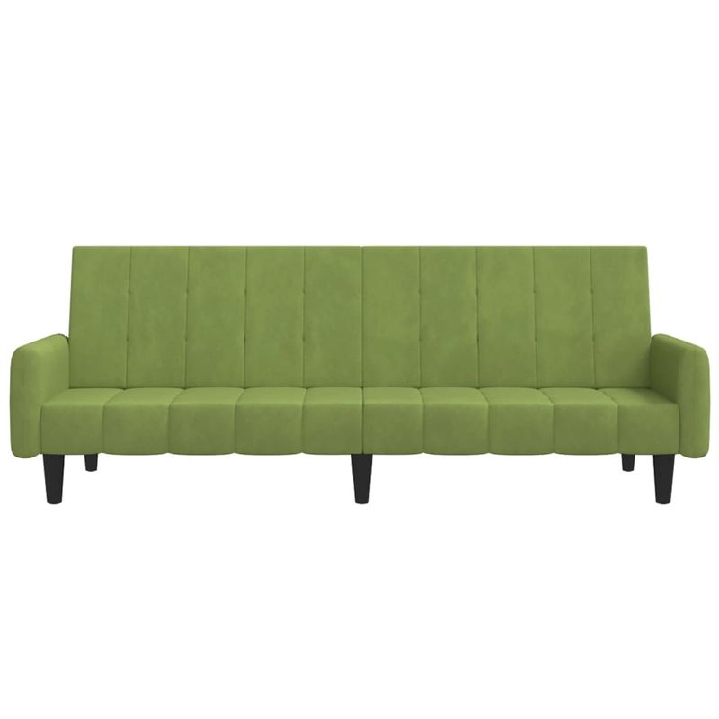 Casa si Gradina - Mobilier - Canapele si coltare - Canapele - Canapea extensibila cu 2 locuri, verde deschis, catifea - Infinity.ro