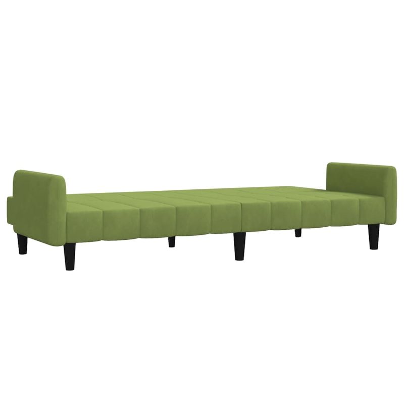 Casa si Gradina - Mobilier - Canapele si coltare - Canapele - Canapea extensibila cu 2 locuri, verde deschis, catifea - Infinity.ro