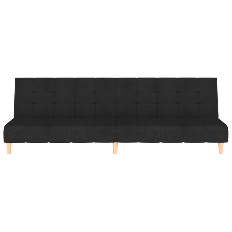 Casa si Gradina - Mobilier - Canapele si coltare - Canapele - Canapea extensibila cu 2 locuri, negru, material textil - Infinity.ro