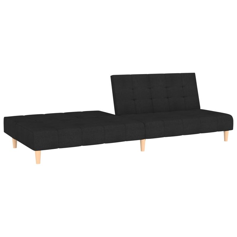 Casa si Gradina - Mobilier - Canapele si coltare - Canapele - Canapea extensibila cu 2 locuri, negru, material textil - Infinity.ro