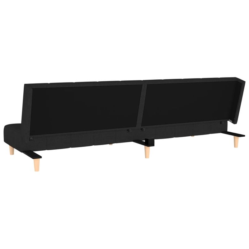 Casa si Gradina - Mobilier - Canapele si coltare - Canapele - Canapea extensibila cu 2 locuri, negru, material textil - Infinity.ro