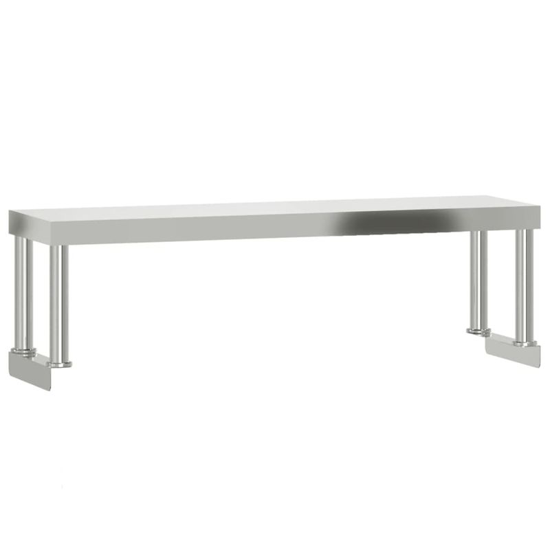 Casa si Gradina - Mobilier - Comode si corpuri - Corpuri bucatarie - Masa bucatarie cu raft superior, 110x55x120 cm, otel inoxidabil - Infinity.ro