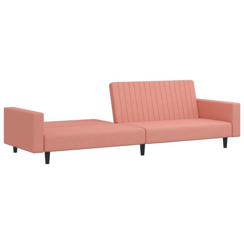 Casa si Gradina - Mobilier - Canapele si coltare - Canapele - Canapea extensibila cu 2 locuri, roz, catifea - Infinity.ro