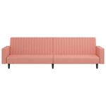 Casa si Gradina - Mobilier - Canapele si coltare - Canapele - Canapea extensibila cu 2 locuri, roz, catifea - Infinity.ro