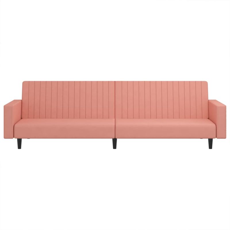 Casa si Gradina - Mobilier - Canapele si coltare - Canapele - Canapea extensibila cu 2 locuri, roz, catifea - Infinity.ro