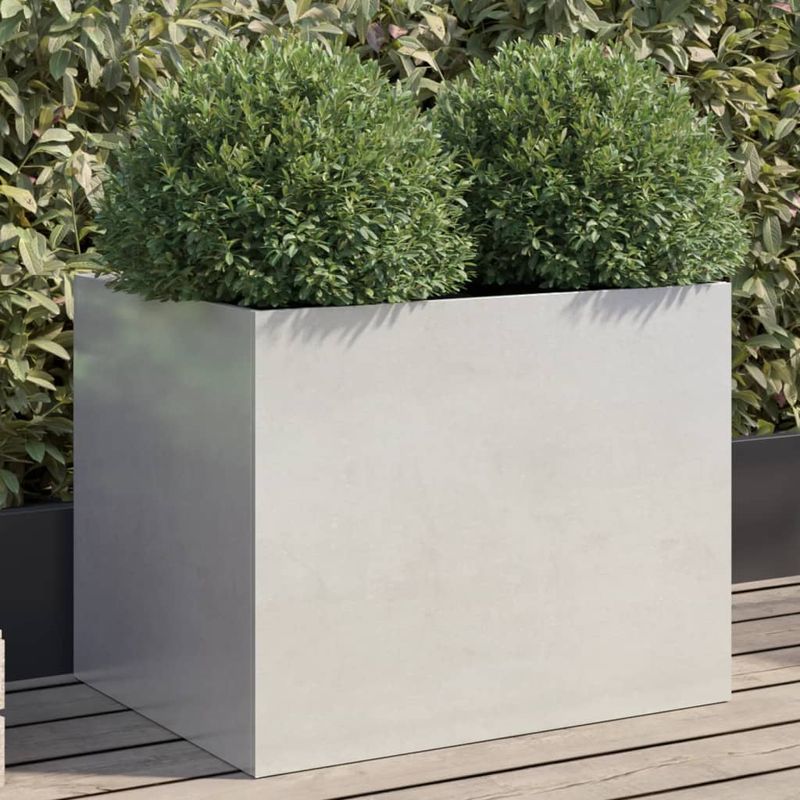Casa si Gradina - Gradinarit si plante - Plante si ghivece - Ghivece si suporturi - Jardiniera, argintiu, 62x47x46 cm, otel inoxidabil - Infinity.ro
