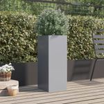 Casa si Gradina - Gradinarit si plante - Plante si ghivece - Ghivece si suporturi - Jardiniera, argintiu, 32x27,5x75 cm, otel galvanizat - Infinity.ro