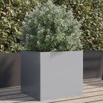 Casa si Gradina - Gradinarit si plante - Plante si ghivece - Ghivece si suporturi - Jardiniera, argintiu, 42x40x39 cm, otel galvanizat - Infinity.ro