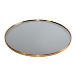 Casa si Gradina - Decoratiuni - Oglinzi - Oglinda cadru lemn rotund auriu 30 cm - Infinity.ro