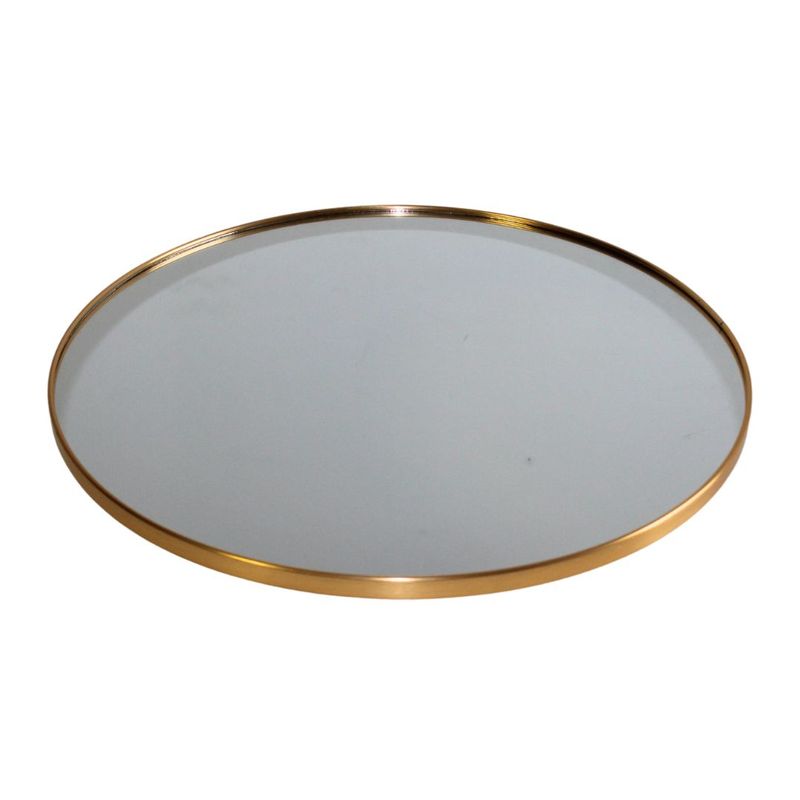 Casa si Gradina - Decoratiuni - Oglinzi - Oglinda cadru lemn rotund auriu 30 cm - Infinity.ro