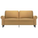 Casa si Gradina - Mobilier - Canapele si coltare - Canapele - Canapea cu 2 locuri, maro, 140 cm, catifea - Infinity.ro