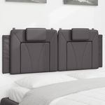 Casa si Gradina - Mobilier - Paturi si accesorii - Accesorii paturi - Tablie de pat Gri din beton 180 cm Lemn compozit - Infinity.ro