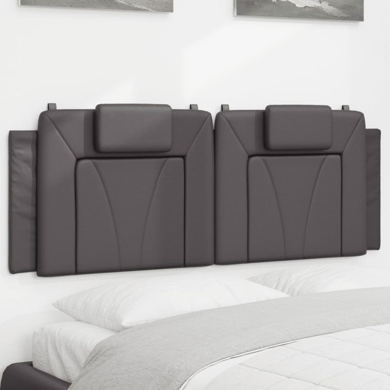 Casa si Gradina - Mobilier - Paturi si accesorii - Accesorii paturi - Tablie de pat Gri din beton 180 cm Lemn compozit - Infinity.ro