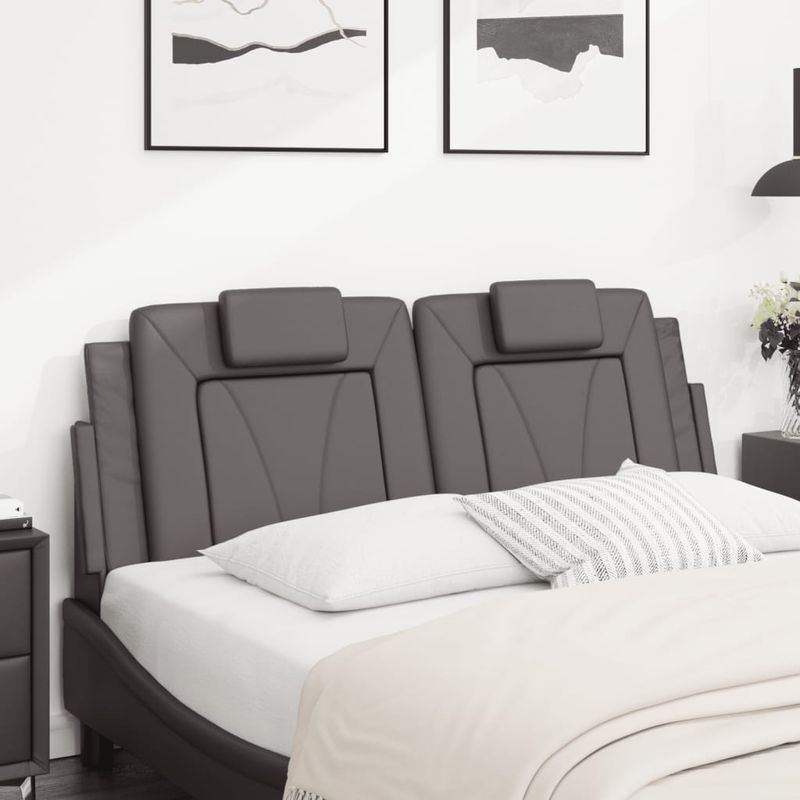 Casa si Gradina - Mobilier - Paturi si accesorii - Accesorii paturi - Tablie de pat Gri din beton 180 cm Lemn compozit - Infinity.ro