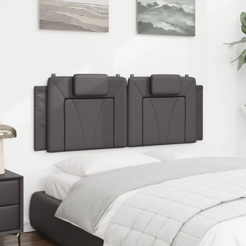 Casa si Gradina - Mobilier - Paturi si accesorii - Accesorii paturi - Tablie de pat Gri din beton 180 cm Lemn compozit - Infinity.ro