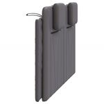 Casa si Gradina - Mobilier - Paturi si accesorii - Accesorii paturi - Tablie de pat Gri din beton 180 cm Lemn compozit - Infinity.ro