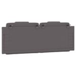 Casa si Gradina - Mobilier - Paturi si accesorii - Accesorii paturi - Tablie de pat Gri din beton 180 cm Lemn compozit - Infinity.ro