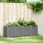 Casa si Gradina - Gradinarit si plante - Plante si ghivece - Ghivece si suporturi - Jardiniera de gradina, gri deschis, 160x40x53 cm, PP - Infinity.ro