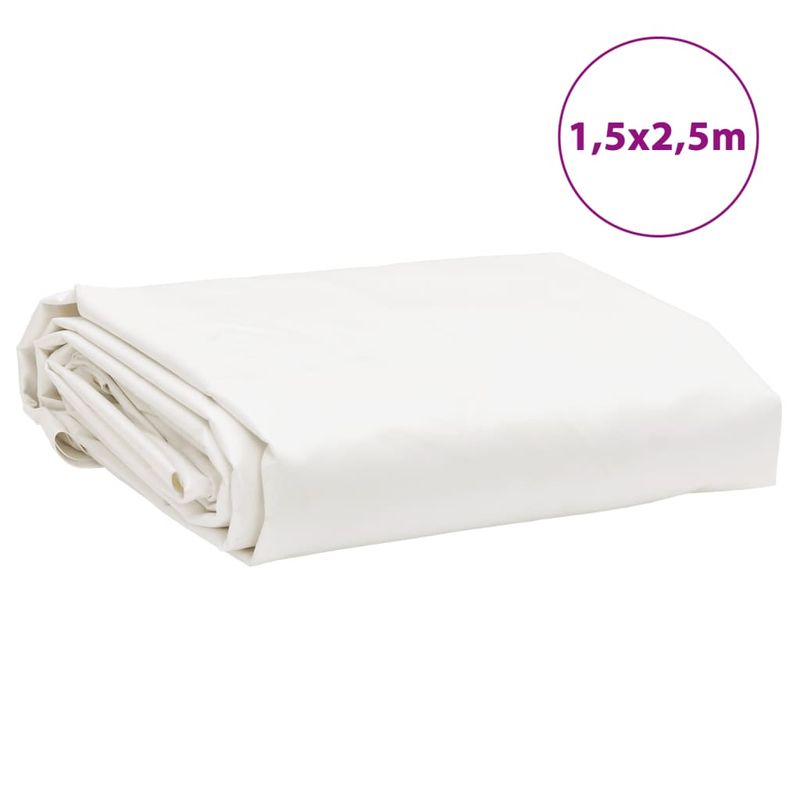 Casa si Gradina - Gradina si terasa - Umbrele si pavilioane - Pavilioane - Prelata, alb, 1,5x2,5 m, 650 g/m², model cu ochiuri - Infinity.ro