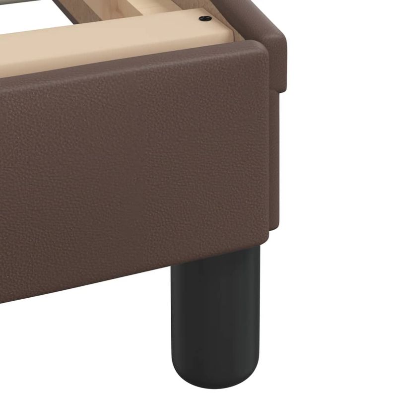 Casa si Gradina - Mobilier - Paturi si accesorii - Paturi - Cadru de pat cu tablie, maro, 90x200 cm, piele ecologica - Infinity.ro