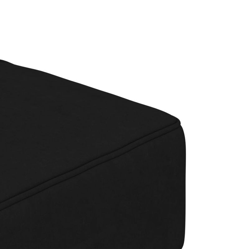 Casa si Gradina - Mobilier - Canapele si coltare - Canapele - Canapea extensibila cu 2 locuri, 2 perne, negru, catifea - Infinity.ro