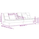 Casa si Gradina - Mobilier - Canapele si coltare - Canapele - Canapea extensibila cu 2 locuri, 2 perne, negru, catifea - Infinity.ro