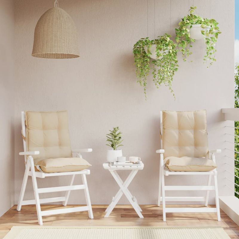 Casa si Gradina - Textile si covoare - Perne si pilote - Perne decorative - Perne scaun cu spatar mic, 2 buc., bej, tesatura oxford - Infinity.ro