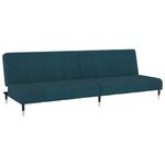 Casa si Gradina - Mobilier - Canapele si coltare - Canapele - Canapea extensibila cu 2 locuri, albastru, catifea - Infinity.ro