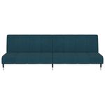 Casa si Gradina - Mobilier - Canapele si coltare - Canapele - Canapea extensibila cu 2 locuri, albastru, catifea - Infinity.ro