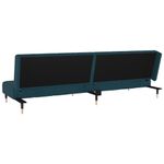 Casa si Gradina - Mobilier - Canapele si coltare - Canapele - Canapea extensibila cu 2 locuri, albastru, catifea - Infinity.ro