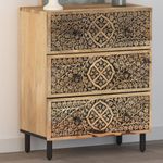Casa si Gradina - Mobilier - Comode si corpuri - Comode - Dulap lateral, 60x33x75 cm, lemn masiv de mango - Infinity.ro