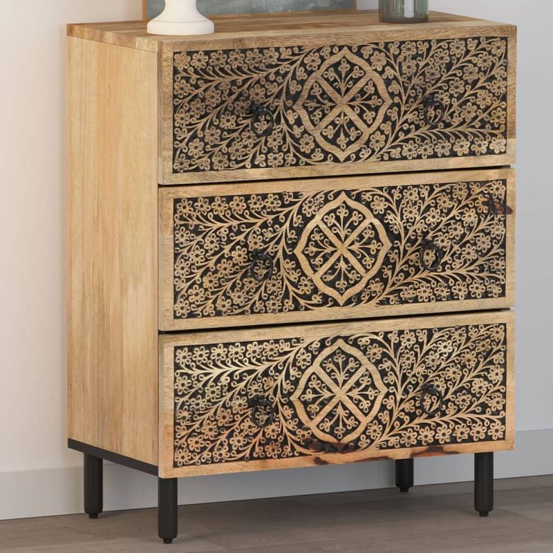 Casa si Gradina - Mobilier - Comode si corpuri - Comode - Dulap lateral, 60x33x75 cm, lemn masiv de mango - Infinity.ro