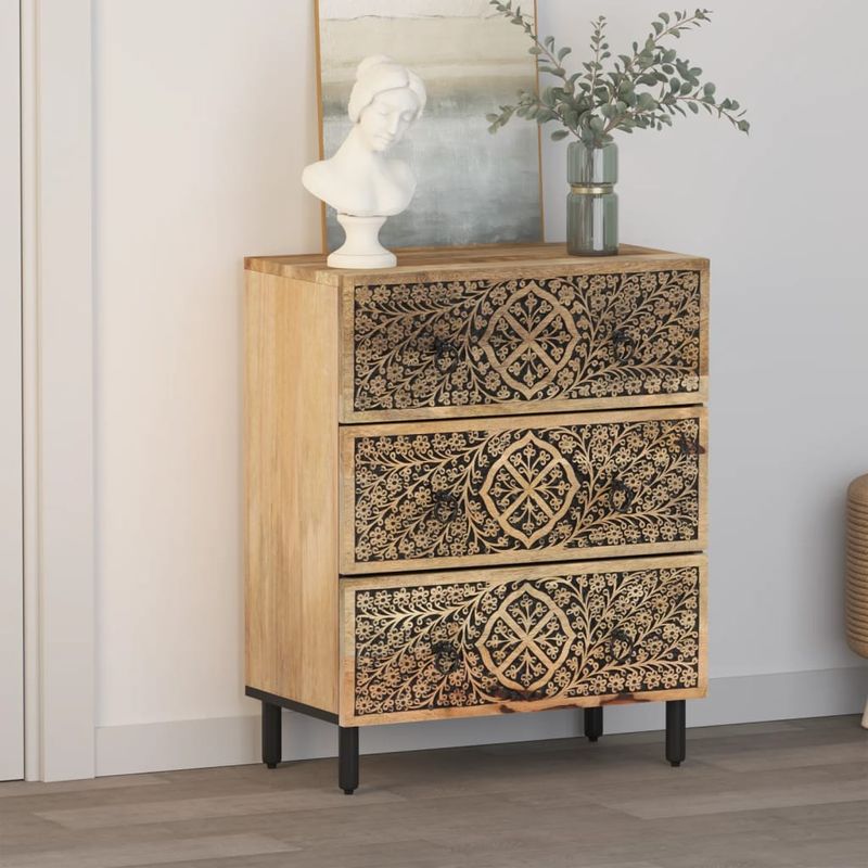 Casa si Gradina - Mobilier - Comode si corpuri - Comode - Dulap lateral, 60x33x75 cm, lemn masiv de mango - Infinity.ro