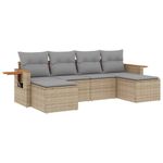 Casa si Gradina - Gradina si terasa - Mobilier exterior - Seturi mobila gradina - Set canapele de gradina cu perne, 6 piese, bej, poliratan - Infinity.ro