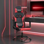 PC, gaming si accesorii - Gaming - Accesorii gaming - Scaune gaming - Scaun de gaming de masaj, negru si rosu, piele ecologica - Infinity.ro