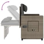 Casa si Gradina - Gradina si terasa - Mobilier exterior - Bancute de gradina - Banca de gradina rabatabila cu perne, gri, poliratan - Infinity.ro