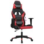PC, gaming si accesorii - Gaming - Accesorii gaming - Scaune gaming - Scaun de gaming de masaj, negru si rosu, piele ecologica - Infinity.ro