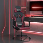 PC, gaming si accesorii - Gaming - Accesorii gaming - Scaune gaming - Scaun de gaming de masaj, negru si rosu vin, piele ecologica - Infinity.ro