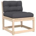 Casa si Gradina - Gradina si terasa - Mobilier exterior - Seturi mobila gradina - Set mobilier de gradina cu perne, 7 piese, lemn masiv de pin - Infinity.ro