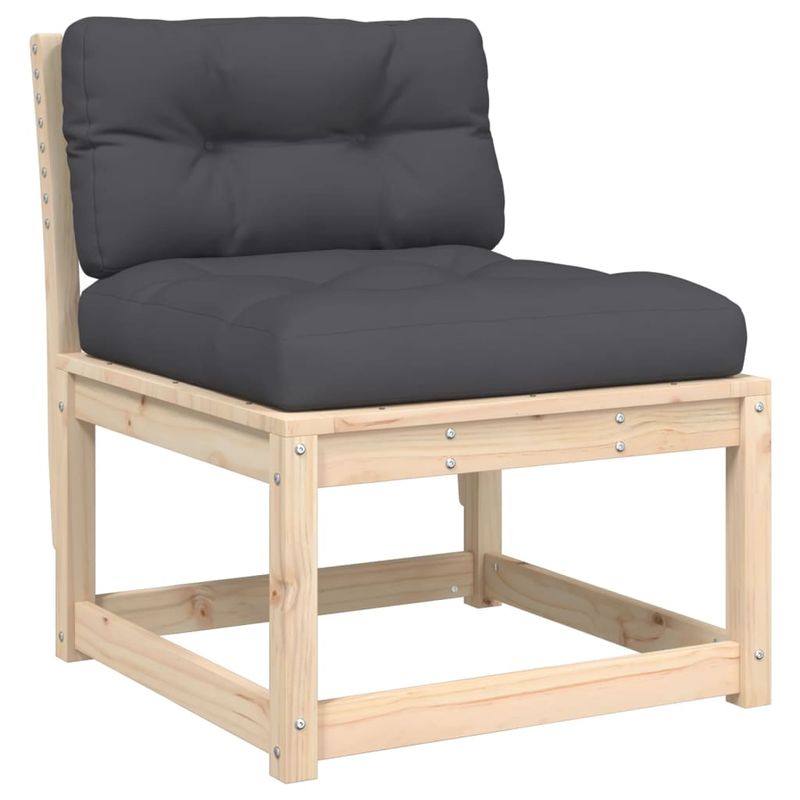 Casa si Gradina - Gradina si terasa - Mobilier exterior - Seturi mobila gradina - Set mobilier de gradina cu perne, 7 piese, lemn masiv de pin - Infinity.ro