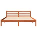 Casa si Gradina - Mobilier - Paturi si accesorii - Paturi - Cadru de pat, maro ceruit, 200x200 cm, lemn masiv de pin - Infinity.ro